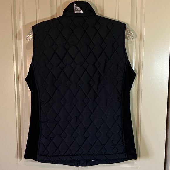 Serac Black Zip Front Quilted Women's Vest - Picture 2 of 6